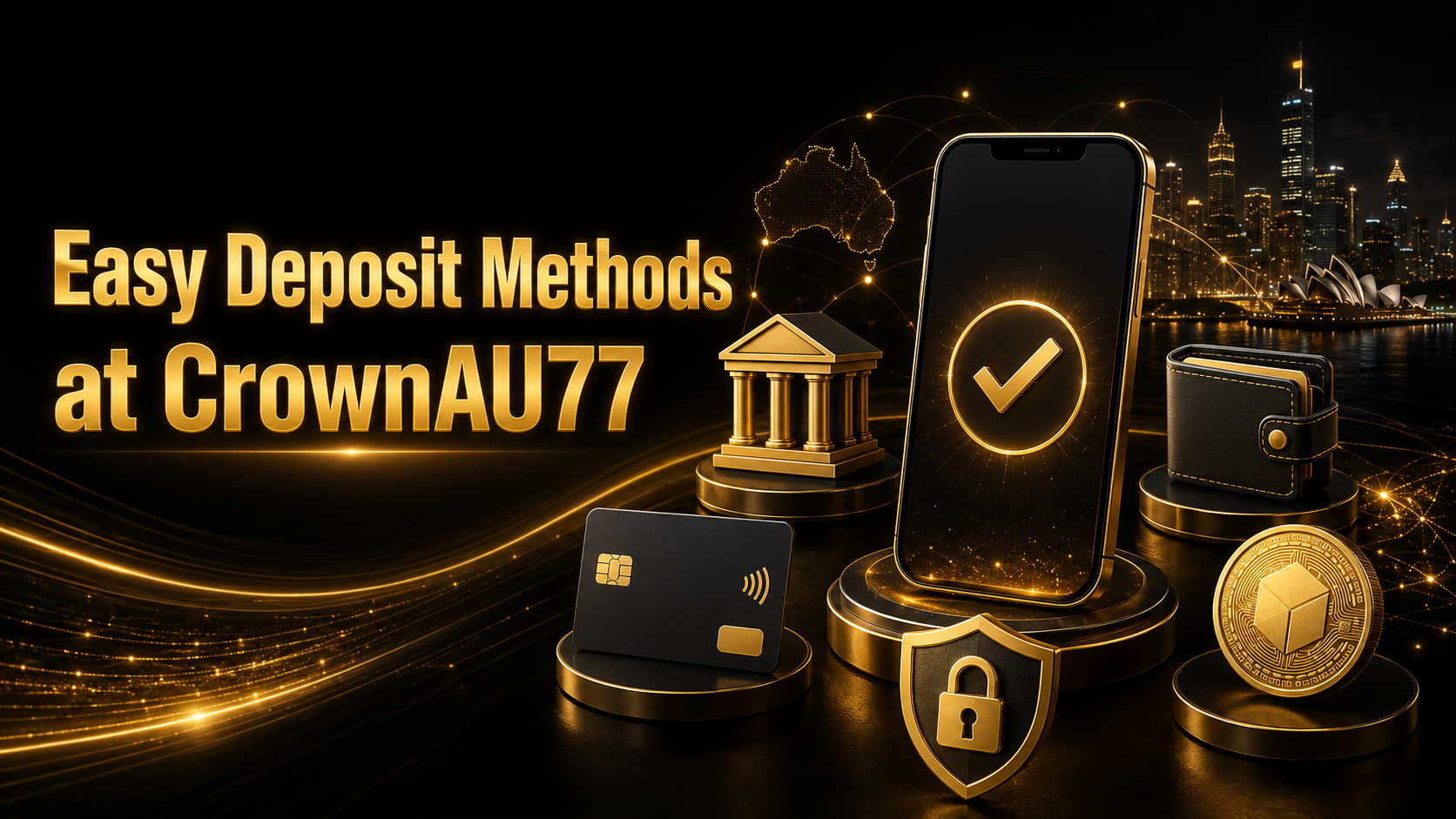 CrownAU77 deposit methods