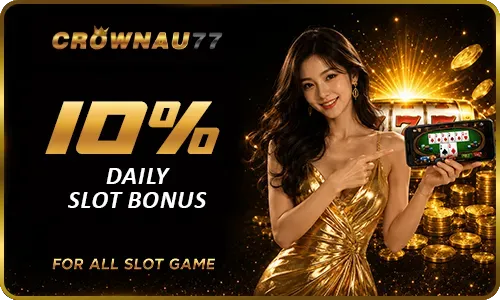 Crownau77 daily slot bonus